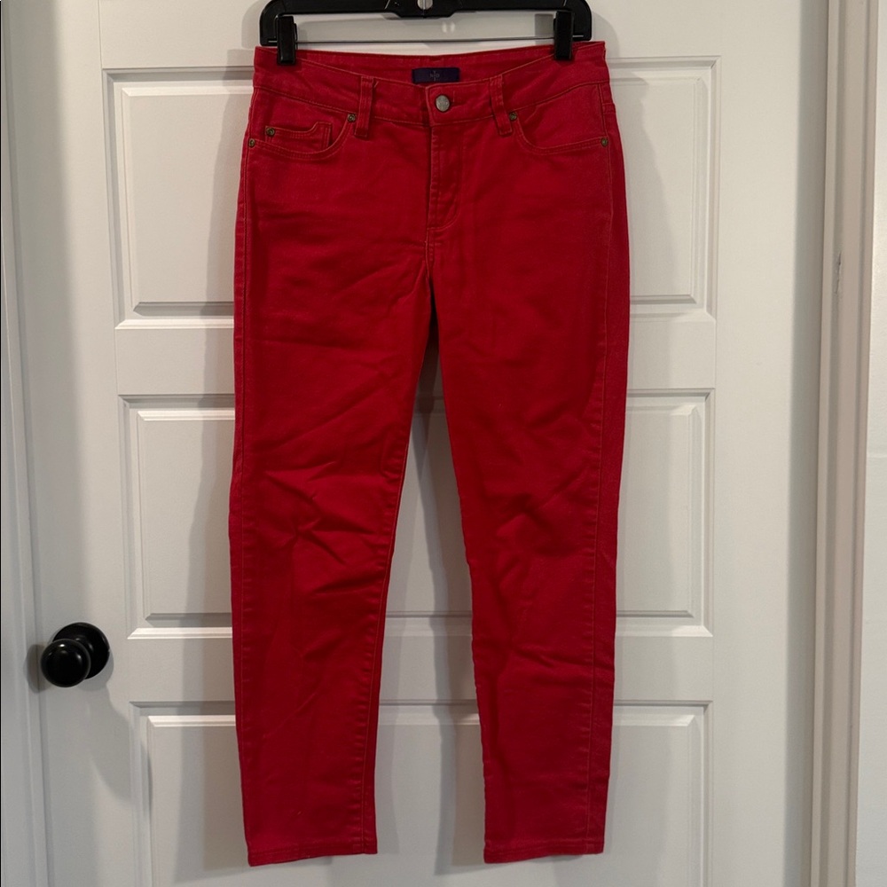 NYDJ Red Plus Size Ankle Skinny Denim Jeans 2P